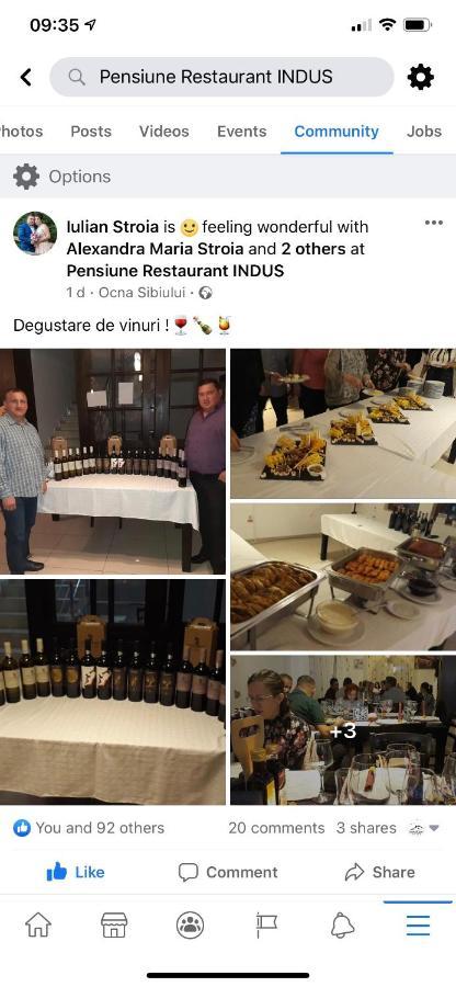 Pensiune Restaurant Indus オクナ・シビウルイ エクステリア 写真